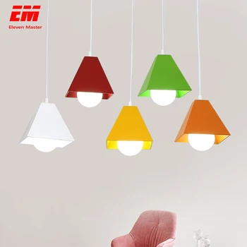 

Nordic Modern Multicolour Lustre Pendant Lights Restaurant kitchen Light Fixtures Modern E27 LED Loft Hanglamp ZDD0029