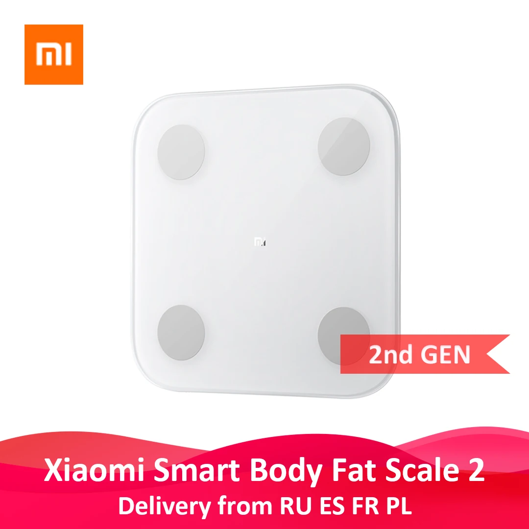 Оригинальные весы Xiaomi Mi Smart Scale 2 для определения жира в теле Bluetooth тест на баланс 13