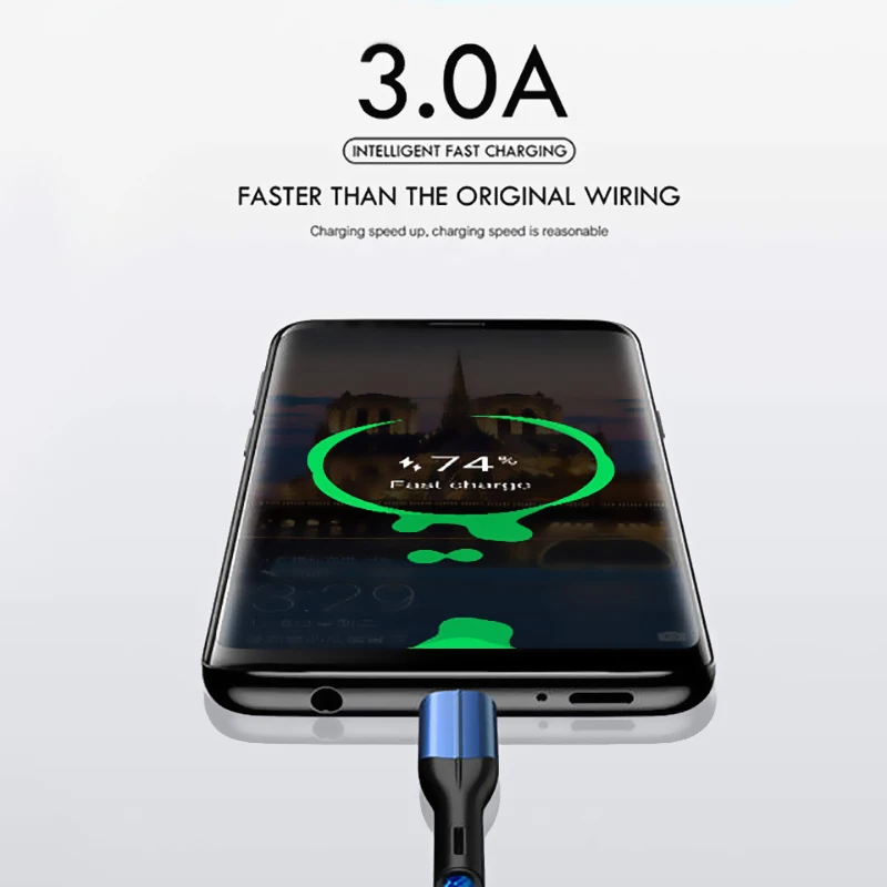 Micro USB кабель 3A Быстрая зарядка зарядное устройство Micro usb кабель для samsung Xiaomi Android Мобильный кабель для зарядки телефона