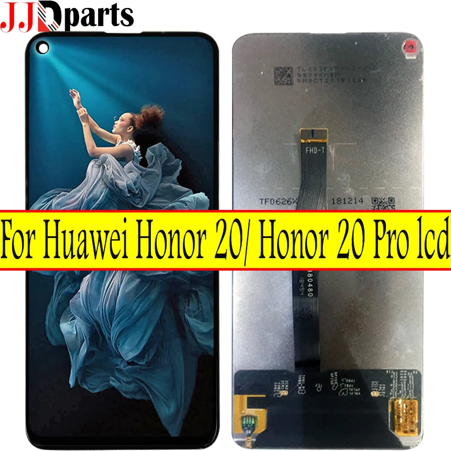 

Original Display Huawei Honor 20 YAL-L21 LCD Touch Screen Digitizer YAL-L41 YAL-AL10 Replace For Huawei Honor 20 Pro LCD Screen