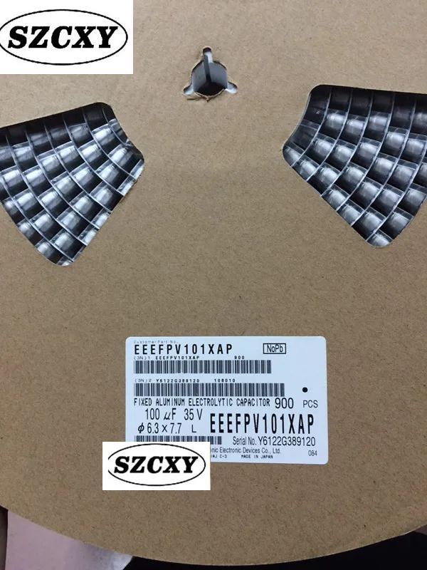 Оригинальный спот 100 мкФ 35V 20% (6 3X7 7 мм) SMD 0 16 Ohm 600mA 2000h 105C | Электроника