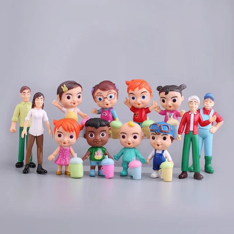 12pcs/set Cocomelon Action Figure Toy 