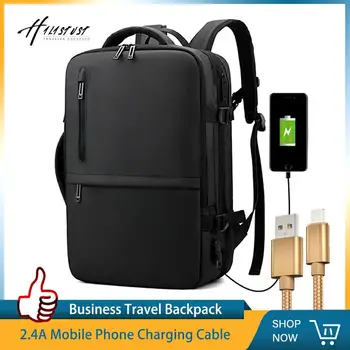 

USB External Charging Men's Backpack Business Leisure Bagpack Men Expand Capacity Backpacks Water Repellent Laptop Backpack