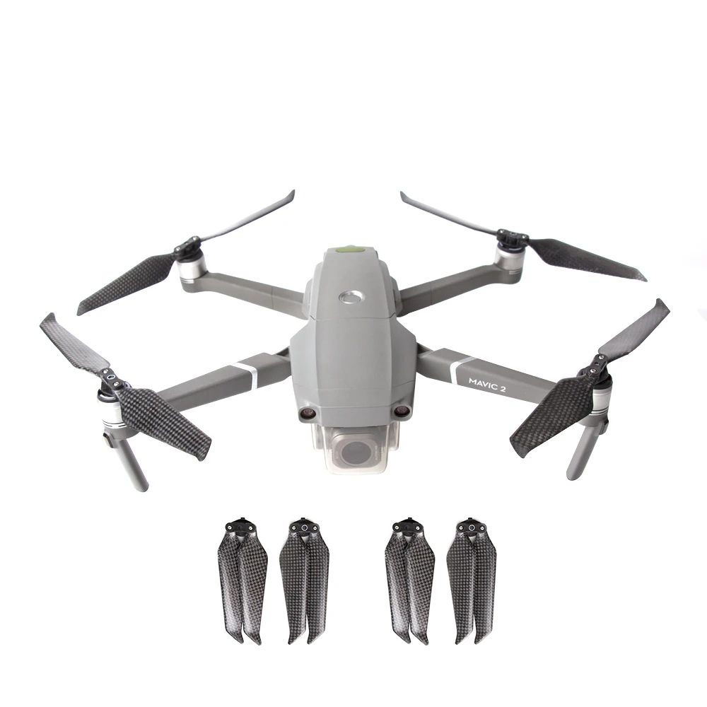 2Pairs Folding 8743 Low Noise Prop 8743F For Mavic 2 Carbon Fiber