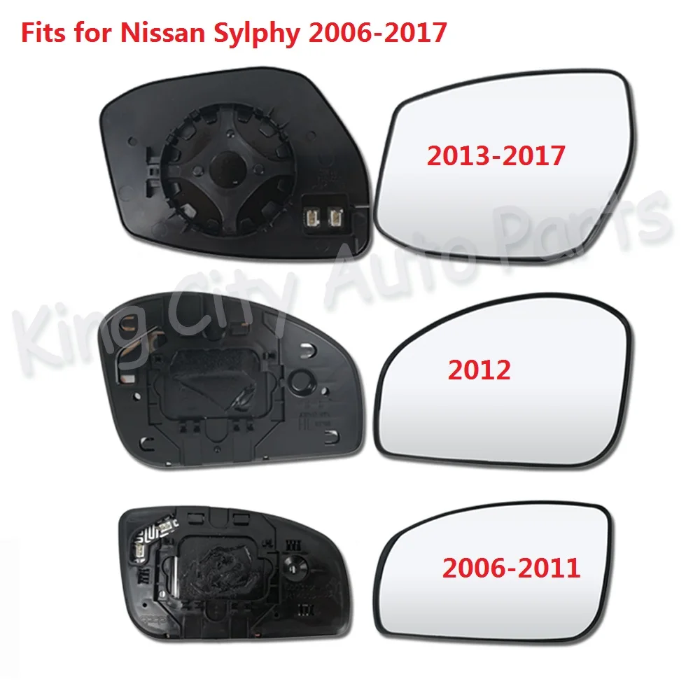 Зеркало заднего вида CAPQX для Nissan Sylphy 2006-2017 боковое с подогревом | Автомобили и