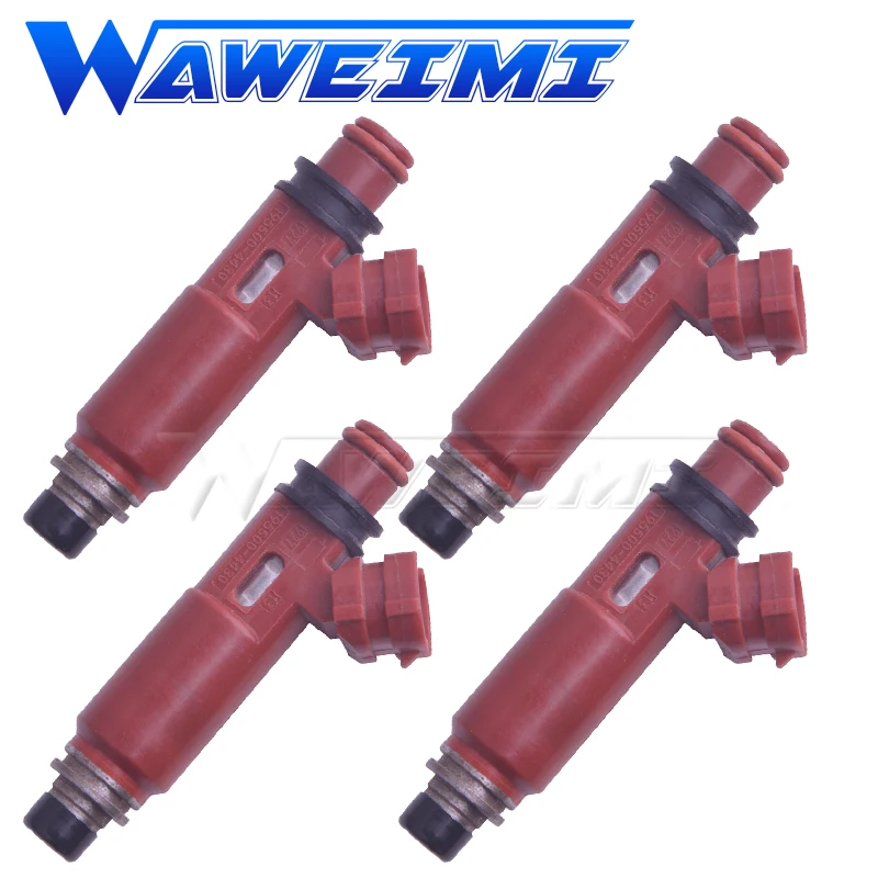 WAWEIMI 4 Pieces Fuel Injector Nozzle OE 195500 4430 For Mazda Miata RX