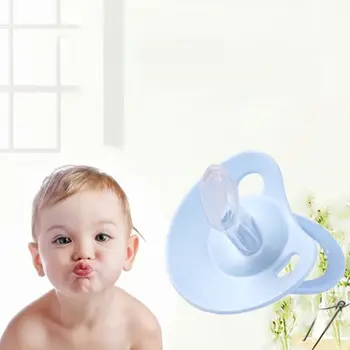 

Dummy Nipples Baby Newborn Silicone Pacifier Children Boys Girls Orthodontic Pacifiers New 19QF