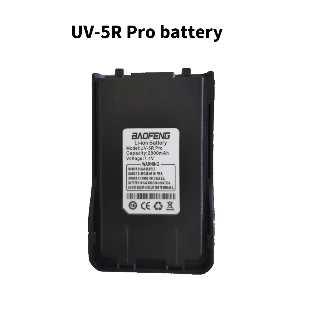 Baofeng-walkie-talkie UV-5R pro, batería Original de 2800mAh