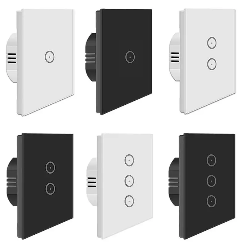 

Timing WiFi 2.4G Touch Switch AC110-240V Voice Sharing Control Manual Mobile Phone app Control Intelligent linkage Switch