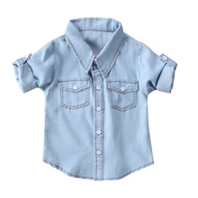 baby girl denim button up shirt