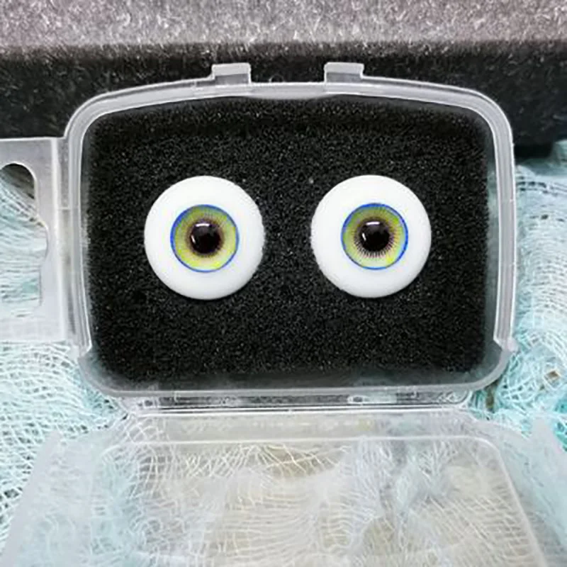 Розовый Allaosify ограниченная по времени BJD глазные яблоки куклы стеклянные Глазные яблоки sd имитация глаза полноразмерные кукольные глаза - Цвет: Розовый