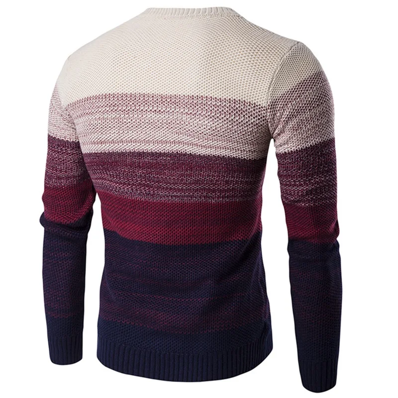 HEFLASHOR o-образным вырезом лоскутный мужской свитер Slim Fit длинный рукав вязание пуловеры Повседневные базовые трикотажные свитера плюс размер Джерси