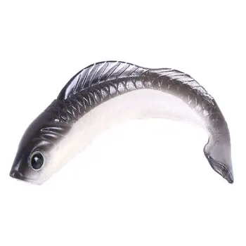 

50pcs 8CM 2.7G isca Artificial Soft Fishing Lures Wobblers Fishing Soft Lures Silicone Shad Worm Bass Cannibal Baits swimbait
