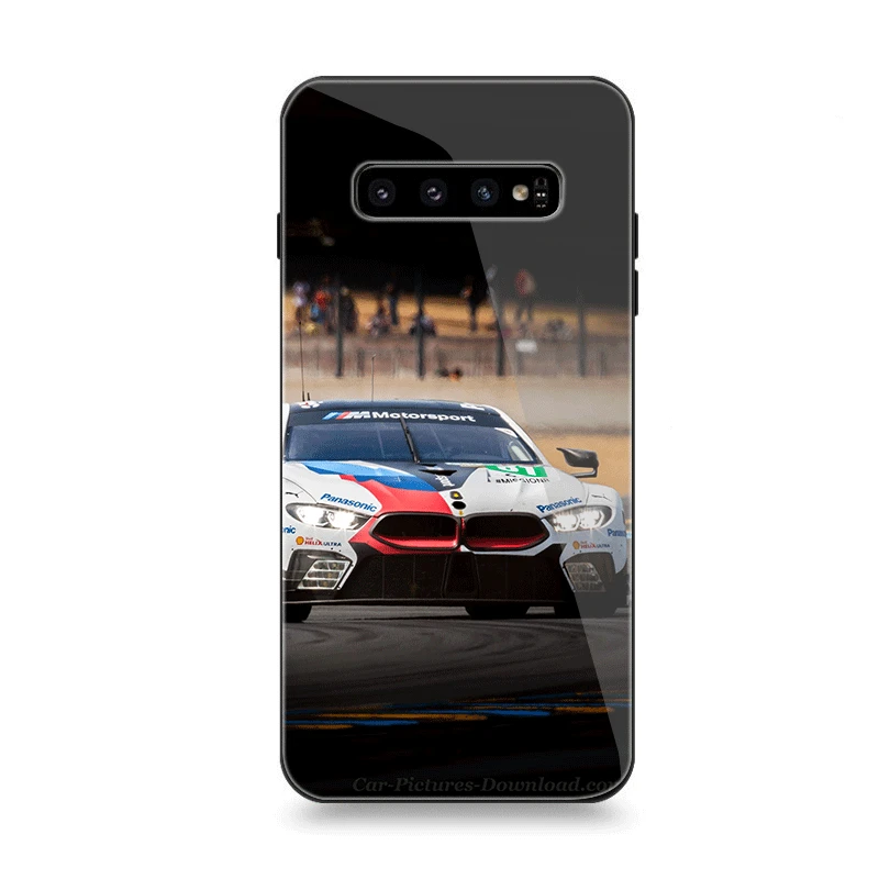 Чехол для телефона Стекло для samsung A10 A20 A30 A40 A50 A60 A70 S7 край S8 S9 S10 плюс Чехол гоночного автомобиля