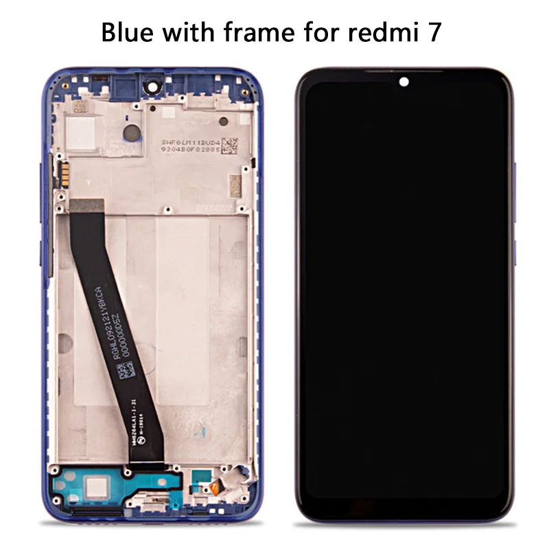 ЖК дисплей с рамкой для Xiaomi Redmi 7A сенсорный дигитайзер в сборе 7 запасные части +