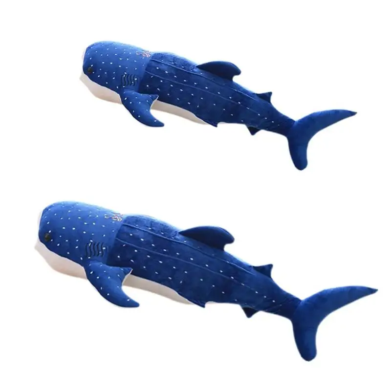 

Cute Blue Whale Plush Toys Lovely Big Fish Cloth Stuffed Animals Doll Gift