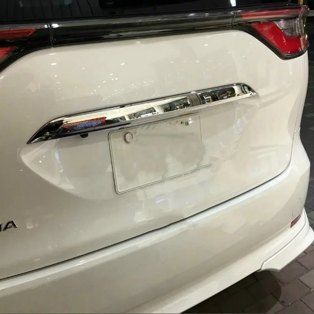 

Хромированная накладка на заднюю дверь багажника для Toyota Estima Previa Tarago 2016 2017 2018 2019 ABS, молдинговая лента, отделка, Стайлинг автомобиля