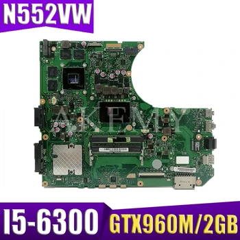 

N552VW Laptop motherboard for ASUS VivoBook Pro N552VW N552VX N552V original mainboard HM170 I5-6300HQ GTX960M-2GB