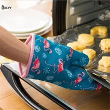 BXLYY новая выпечка для духовки, защитные перчатки 1 шт. Фламинго Толстая высокотемпературная теплоизоляция перчатки кухонные аксессуары для выпечки Dish.7z