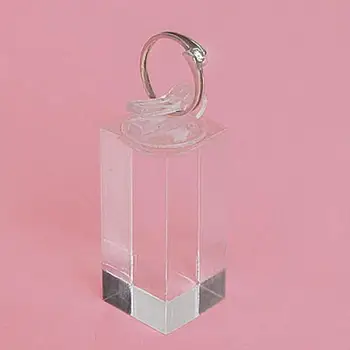 

7 Sizes Clear Acrylic Ring Jewelry Display Stand Holder ORGANIZER Shop Home