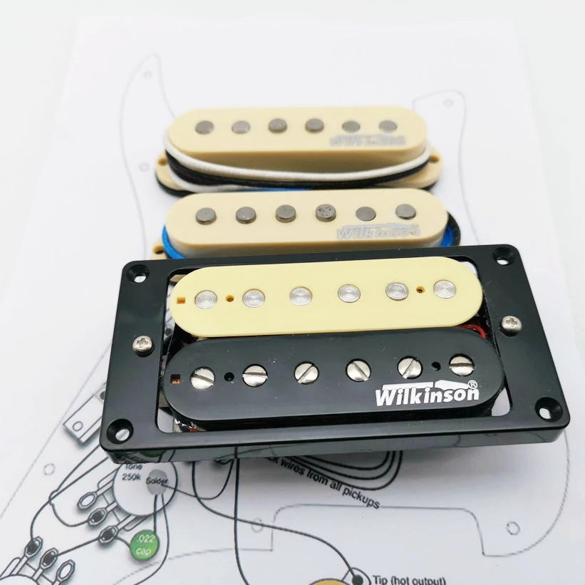 Wilkinson WVH Alnico5 Pickups Zebra SSH Humbucker Eleciric Guitar | Спорт и развлечения