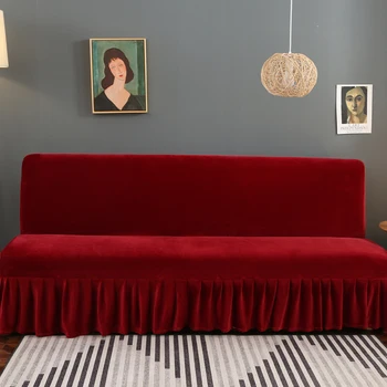 

1pcs Luxury Slipcovers Elastic Fabric Solid Color Couch Covers Universal Thicken Type Couch Bed Cover Protector for Living Room