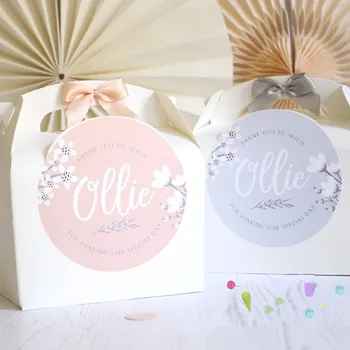 

Personalised Childrens Activity Party Favour Gift Box BLOSSOM Wedding Birthday Party Gift Bag with Bow proposal gift box
