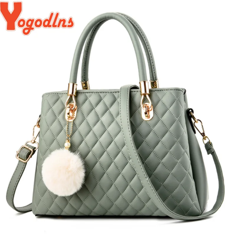 

Yogodlns 2019 New Luxury Handbag Women Lozenge Messenger Bags Designer Brand Shoulder Bag Female Ladies Totes Crossbody Bags