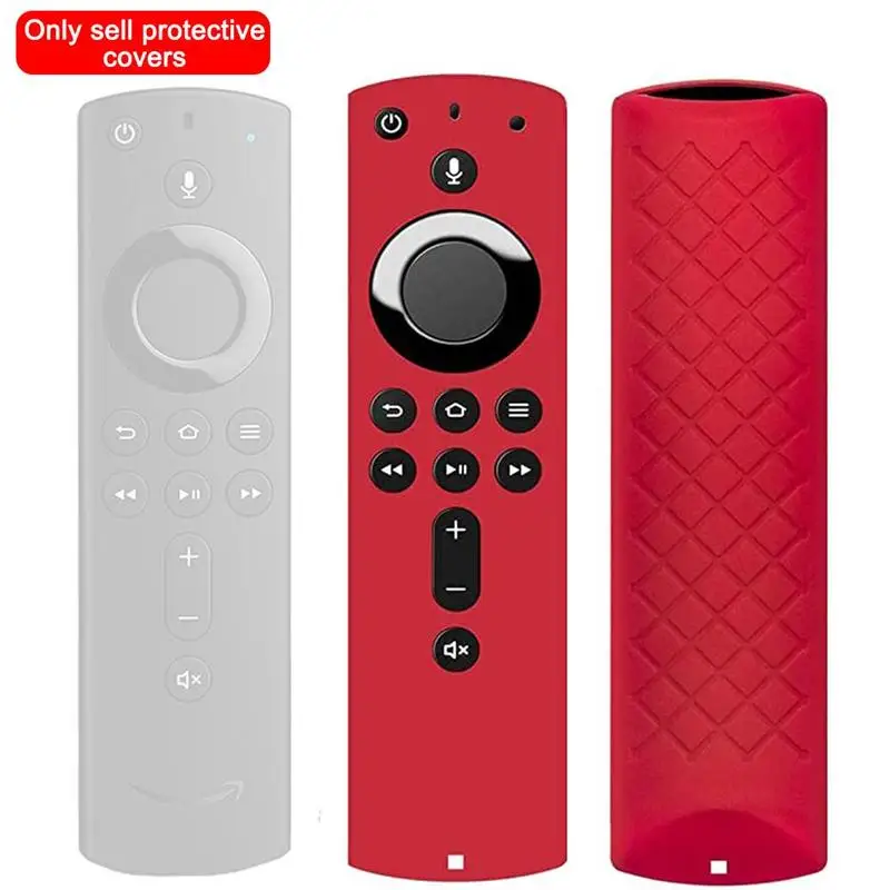 Protective Case 5.9 Inch Cover Soft Silicone Skin Sleeve Shockproof Anti-Slip for Amazon Fire TV Stick 4K Remote Control