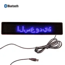 Panneau Led défilant, Bluetooth, programme de téléphone avec câble USB, Kit de bricolage DC5V, 23cm, Message Board, Support multilingue