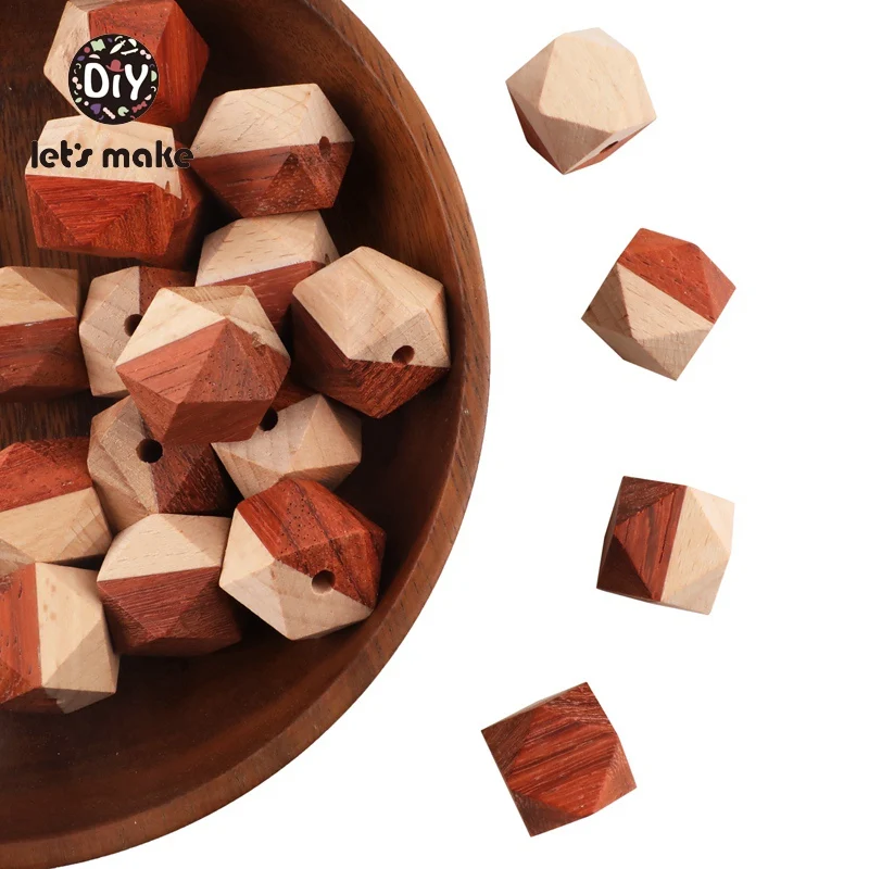 Бусины Из Букового дерева Let's Make 10 шт.