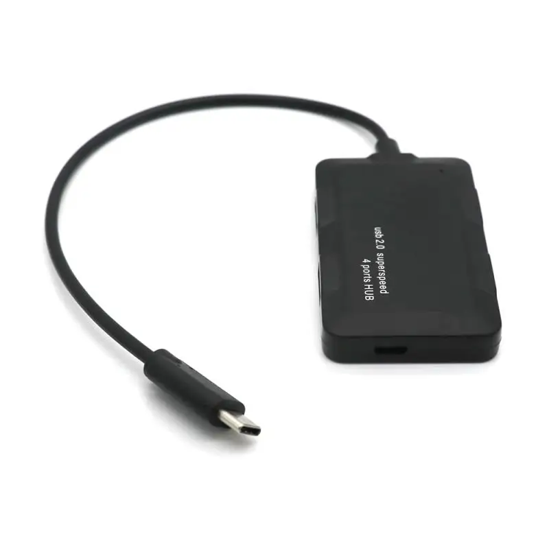 5pcs/lot USB 2.0 Slim Portable High Speed HUB Support Multipe USB Decice Hub for PC Laptop 4 Ports Extension Adapter Type C HUB