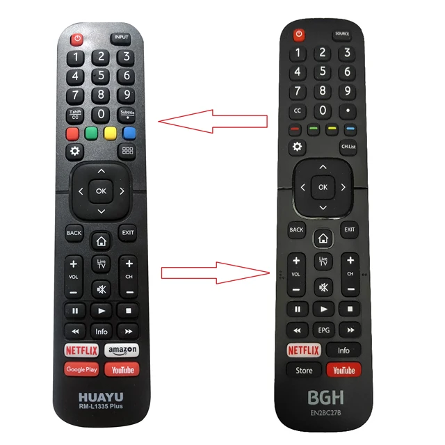 Mando a distancia Original para BGH TV, EN2BC27B con Netflix, ,  Fernbedienung, gran oferta