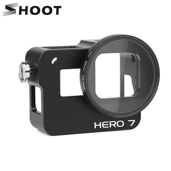 

SHOOT Protective Case Cage Mount for GoPro Hero 7 6 5 Black CNC Aluminum Alloy Housing for Go Pro Hero 7 6 5 Black Accessories