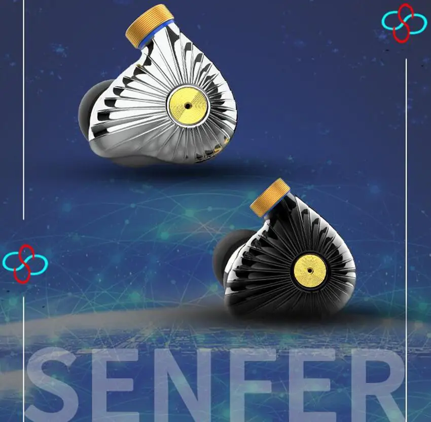 Senfer MT300 TDK EST Knowles Dyanmic EST BA DD Hybrid Hifi Music Monitor DJ Studio CNC Metal MMCX Audiophile Earphones Earbuds