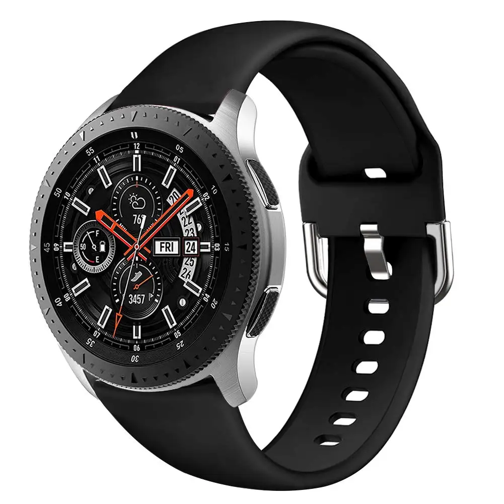 20 мм/22 мм ремешок для наручных часов для samsung Galaxy watch 46 мм/42 мм/Активный 2 ремень Шестерни S3/S2/спортивный силиконовый браслет huawei часы GT/S 3/2/46