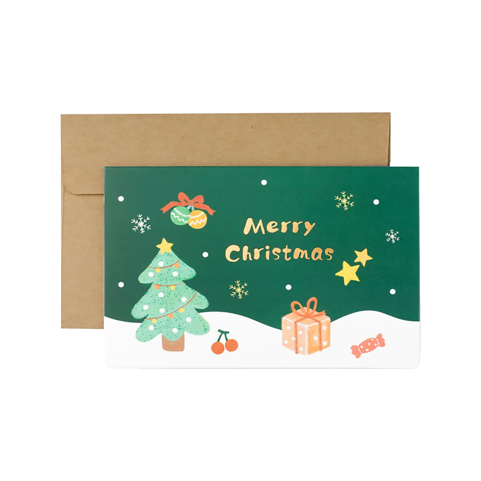 Mini carte de vœux de noël pour enfants, cartes de vœux de noël avec  enveloppe, carte postale du nouvel an, cadeau de fête de noël - AliExpress