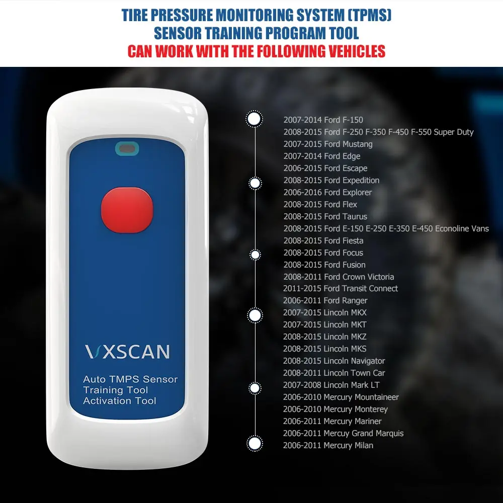 VXSCAN OEM для TPMS датчик тренировочный инструмент-программирование давления в шинах активация