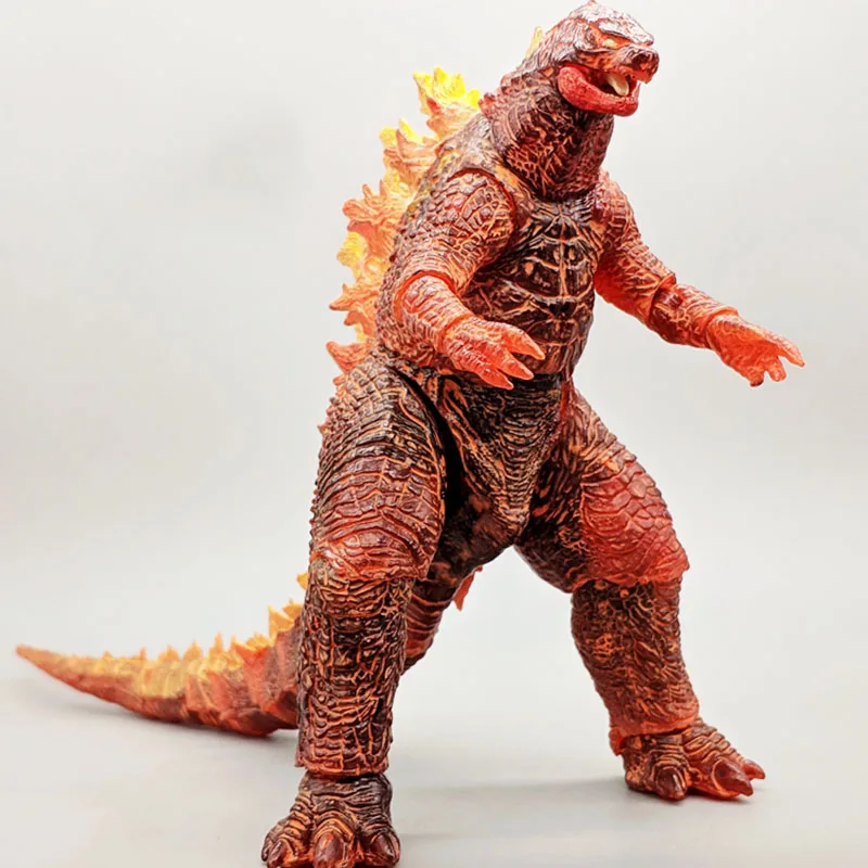 

2019 Godzilla Fire burning Gojira Articulated PVC Action Figure Collectible Model Monster Toy