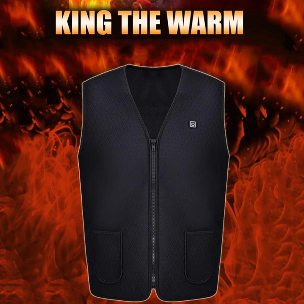 

Outdoor Heated Jacket Heating Vest Hiking Clothing USB Charging Intelligent Electric Heated Vest Heating Clothes Submersible