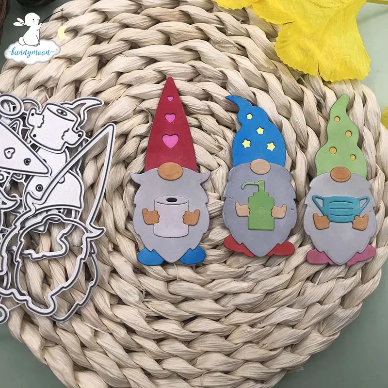 Bunnymoon Three dwarfs Metal Cutting Dies Embossing Scrapbooking Stencil Craft Cut For DIY Card Crafts Handmade | Дом и сад