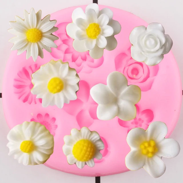 DIY Chocolate Silicone Mold Food Grade Silicone Flower Mold Cake Baking  Design Donuts Candy Mold Decoration Kitchen - AliExpress