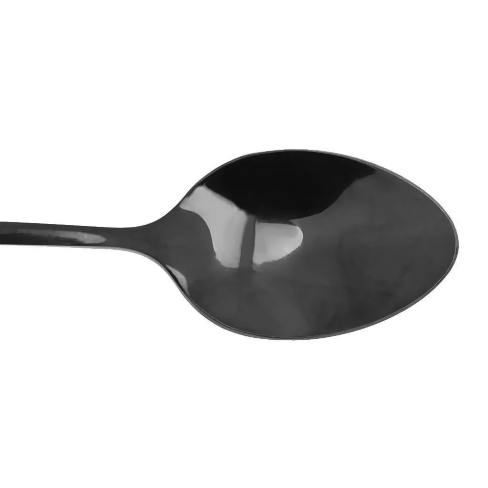 Hot Rust Resistant 12 Pieces Stainless Steel With Long Handle Mixing Coffee Polished Tea Spoons For Restaurant Cafe