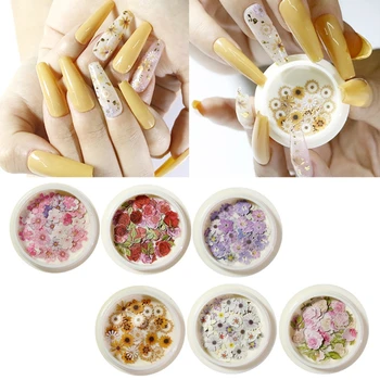 

6Pcs Flower Wood Pulp Resin Fillings Rose Flower Dasiy Flower Hairpin Pendant Decor Resin Molds Fillers Jewelry Making