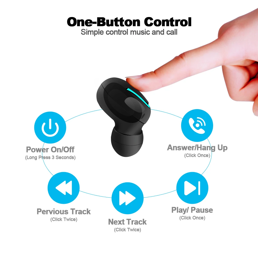 True Bluetooth 5 0 Earphone tws Wireless Headphons With Mic Charging Box for xiaomi huawei samsung iphone redmi honor headset