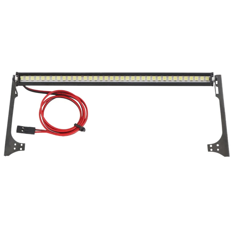 Metal 36 LED Bright Roof Lamp Light Bar for 1:10 RC Crawler SCX10 Jeep Wrangler 