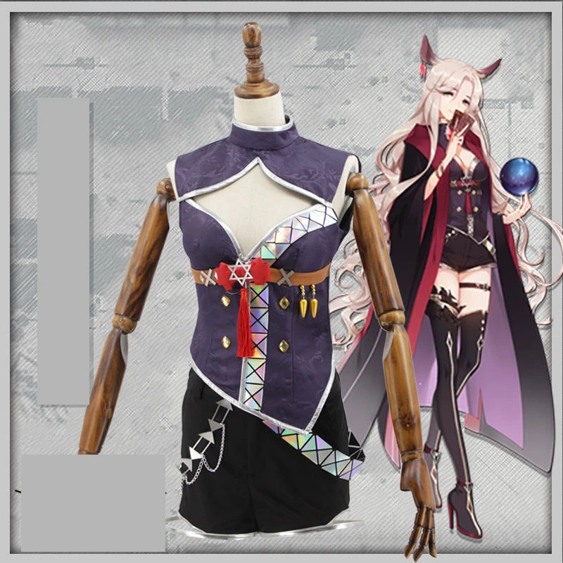 Gitano костюм игра Arknights Косплей взрослых Модное пальто костюмы на Хэллоуин для женщин куртка вечерние форма для девочек наряд плащ