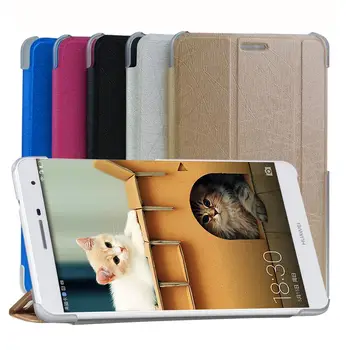 

Glass Film Silicon PU Leather Case For Huawei M2 Youth Edition PLE-703L T2 7.0 Pro 7" PU Tablet Case Anti-Fall Soft Case cover