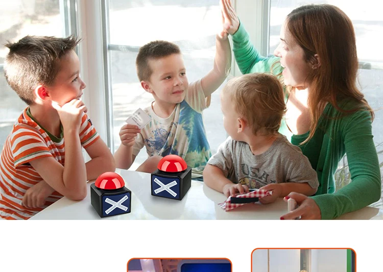 Noir rouge - Buzzer de réponse de jeu avec lumière, alarme sonore, bouton  de jeu, Quiz Got Brazy ent Buzzer, - Cdiscount Jeux - Jouets