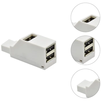 

Mini USB Splitter Adapter Universal Mini 3 Ports USB 2.0/3.0 Hub Laptop PC High Data Transmission Speed USB Splitter Adapter
